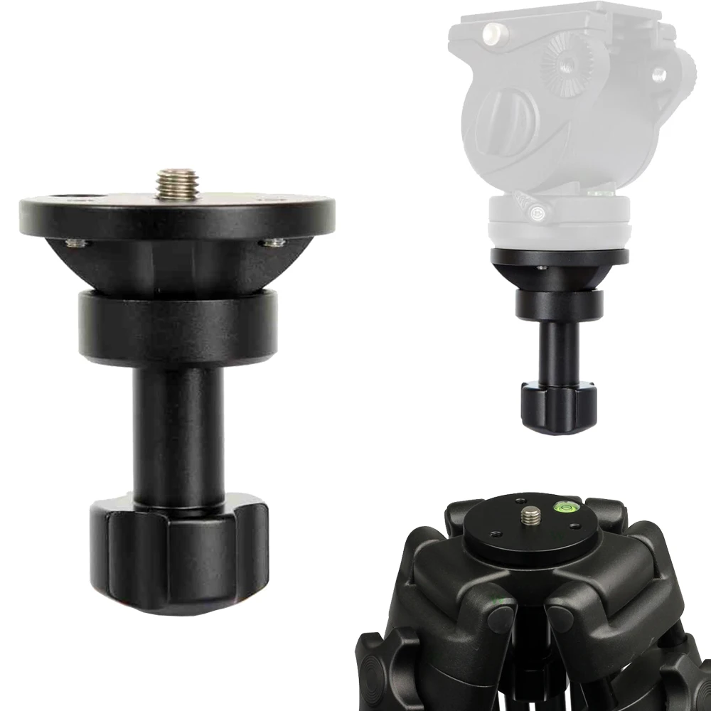 Plano de Bacia Conversor para Manfrotto Meia Bola Adaptador Cabeça Fluid Weifeng Tripé Vídeo Dslr Câmera Rig 65mm Cnc