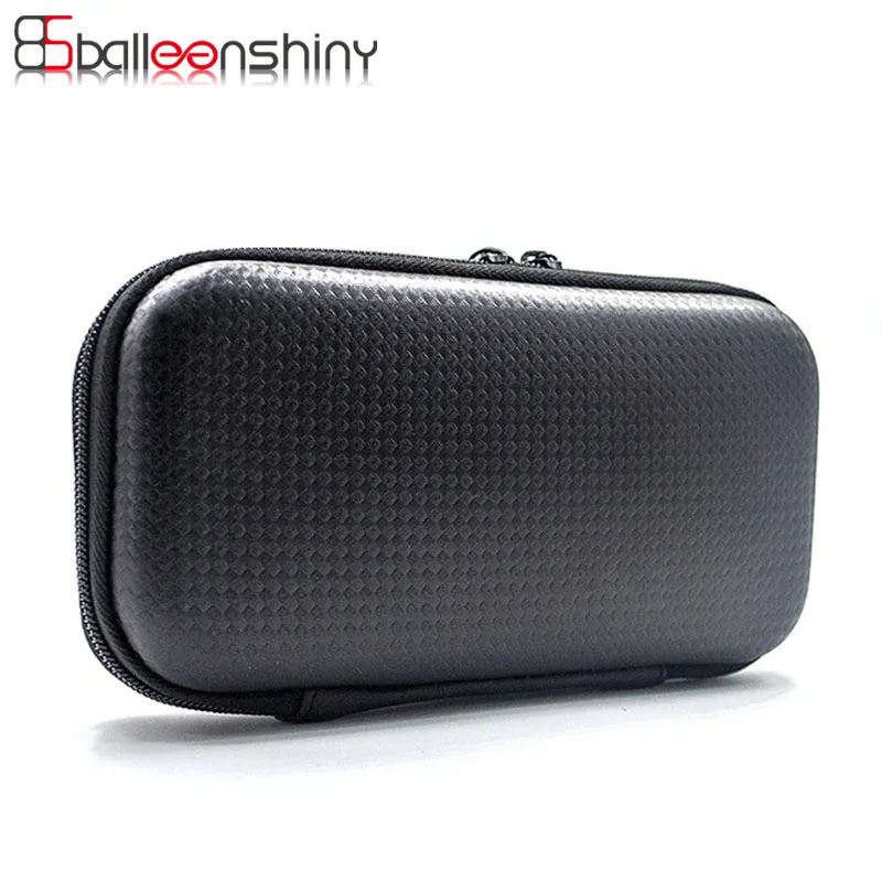 

BalleenShiny Portable Black Digital Storage Box Bin Data Cable Earphone Wire Pen Organizer Travel Kit Case USB Gadget Rangement