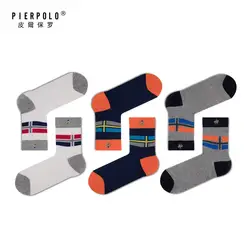 Pier Polo флаг узор для мужчин хлопок дышащие хлопковые носки без пятки человек оптовая продажа 10 пар
