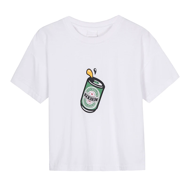 Pioneer Kids/свободные футболки с открытыми плечами хлопковая рубашка для мальчиков