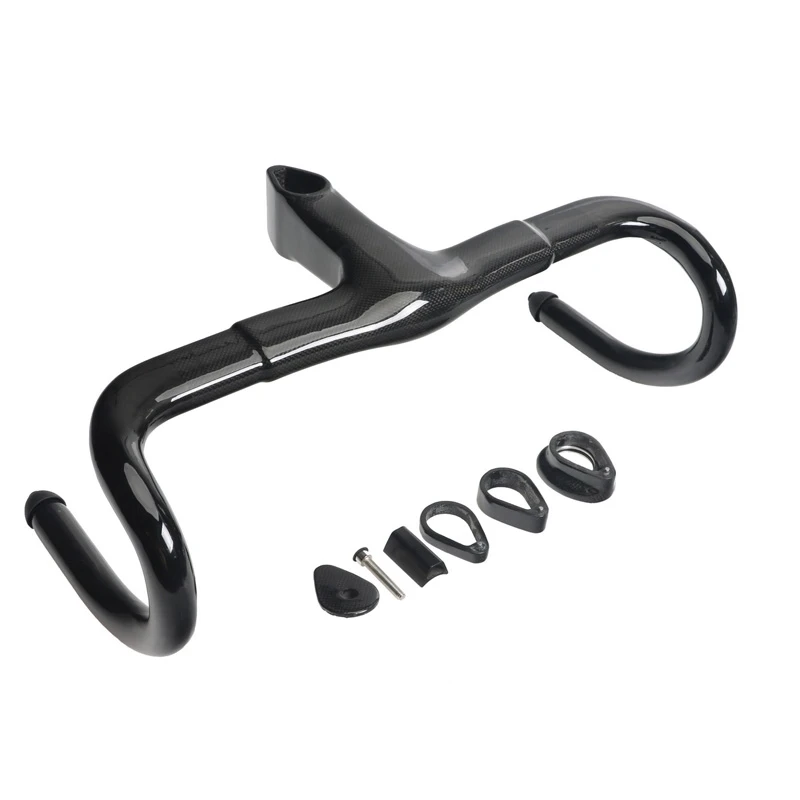 Bicycle Handlebar Carbon Fiber MTB Road Bike Bent Bar Drop Bar 400//420//440mm