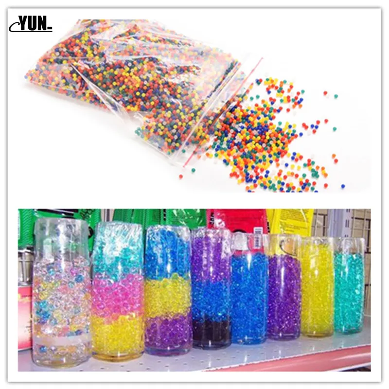 Hot 500pcsset Colored Water Beads Grow Balls Water Gun Toys Orbeez Water Paintball Gun Bullet Grow Soft Crystal (8)