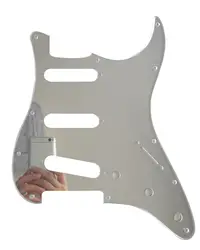 Pleroo на заказ гитара pickgaurd-для 72' 11 винтовое отверстие Стандартный St SSS Гитара pickguard Scratch Plate, 1 Ply Mirror