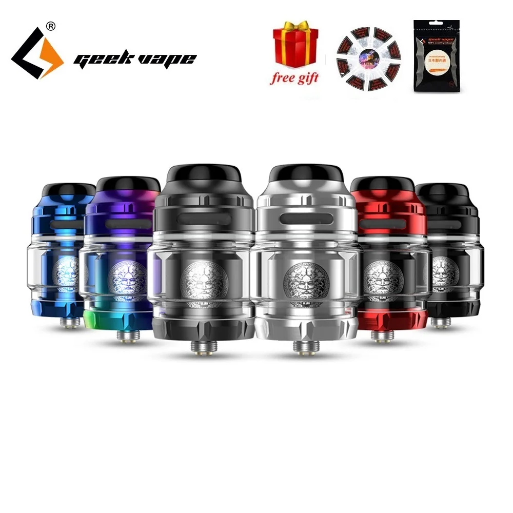 Free Coil & Cotton!!! Original GeekVape Zeus X RTA 4.5ml/2ml Tank with
