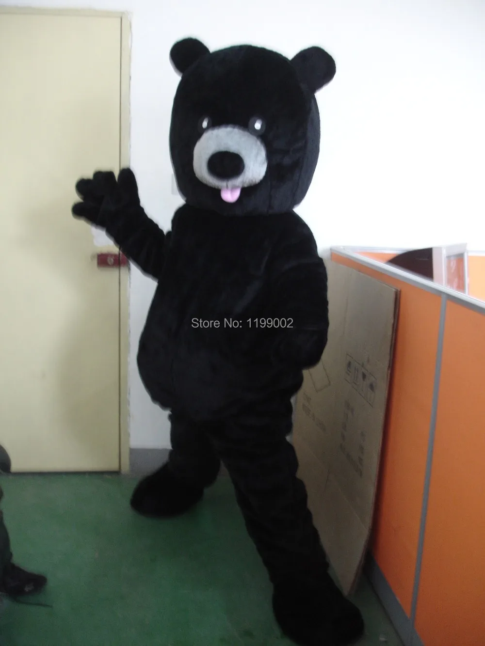 

New Hot sale!! Professional New Style Black Bear Mascot Costume Fancy Dress Adult Black Bear Mascot Costume Free Shipping