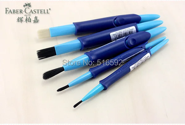 5 шт. Faber Castell вода кисть, нейлон смеси с щетиной Pinsel, телескопические кисти для Акварельные краски, товары для рукоделия