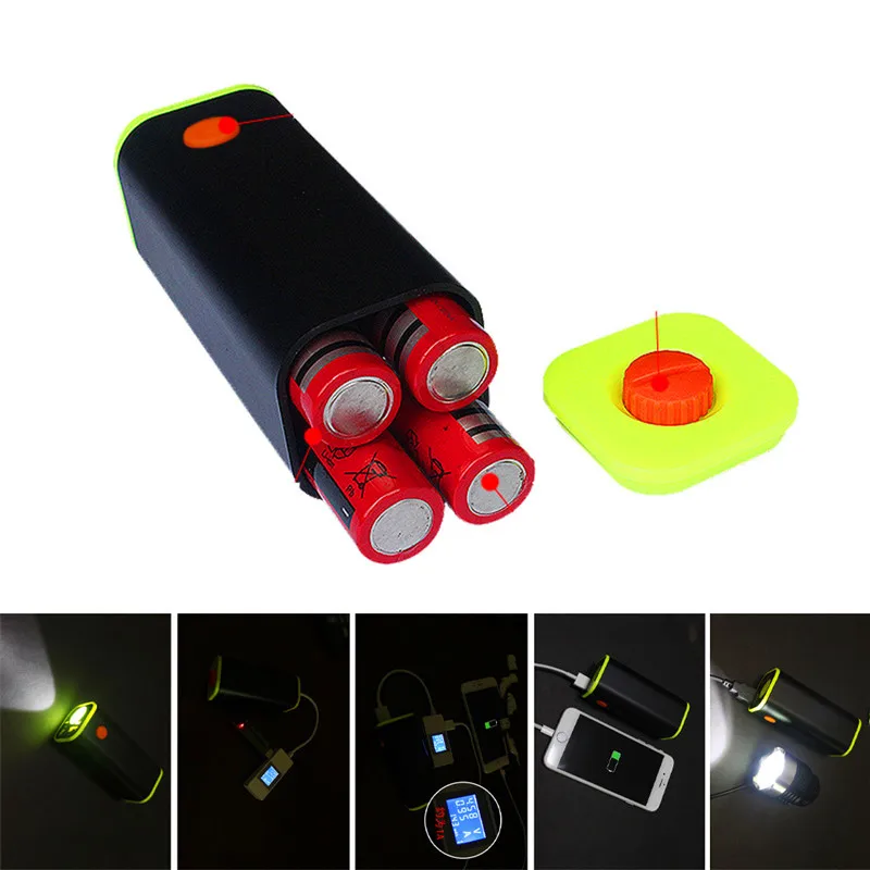 Top Cycling Accessories USB Mobile Power Bank 4x18650 Battery Charger Box Case Holder For iPhone Samsung bike  Accessories 17703P45 0