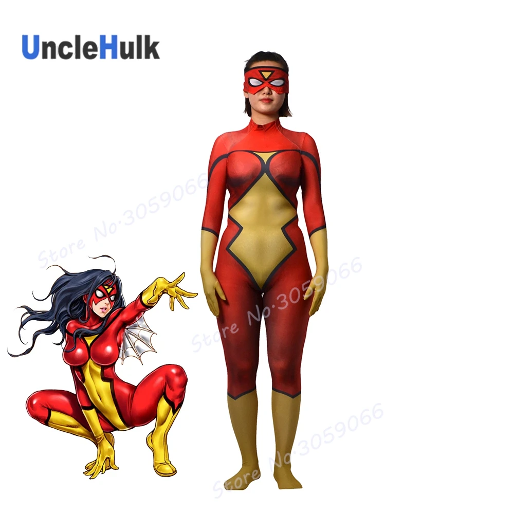 

Spiderwoman Zentai Lycra Cosplay Costume without web | UncleHulk