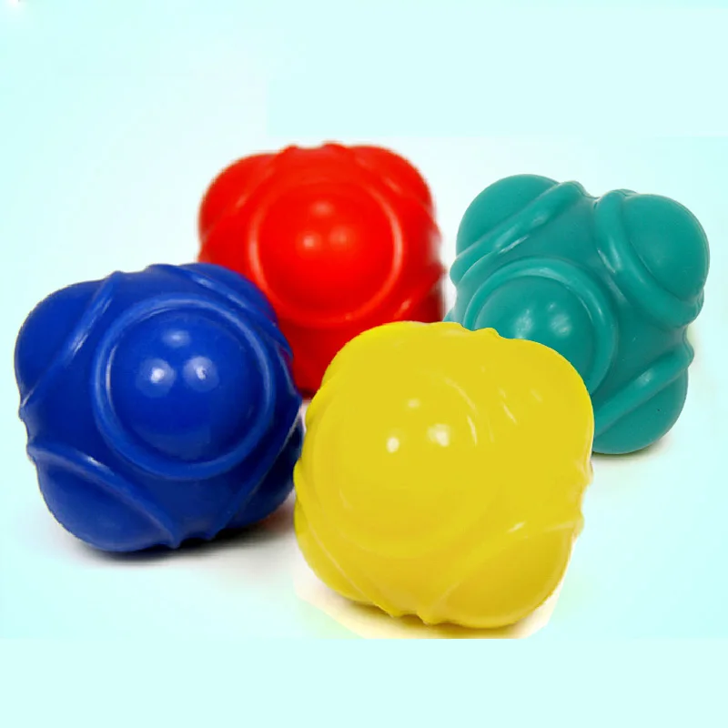 Outdoor Sports Silicone Hexagonal Ball Solid Training Premium Fitness Ball Sensitive To Velocity Reaction Bouncing Kids