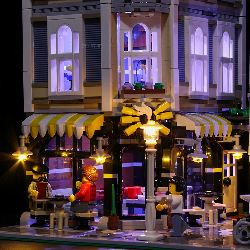 Набор со светодиодной подсветкой для конструктора Lego 10255 квадратные совместимые