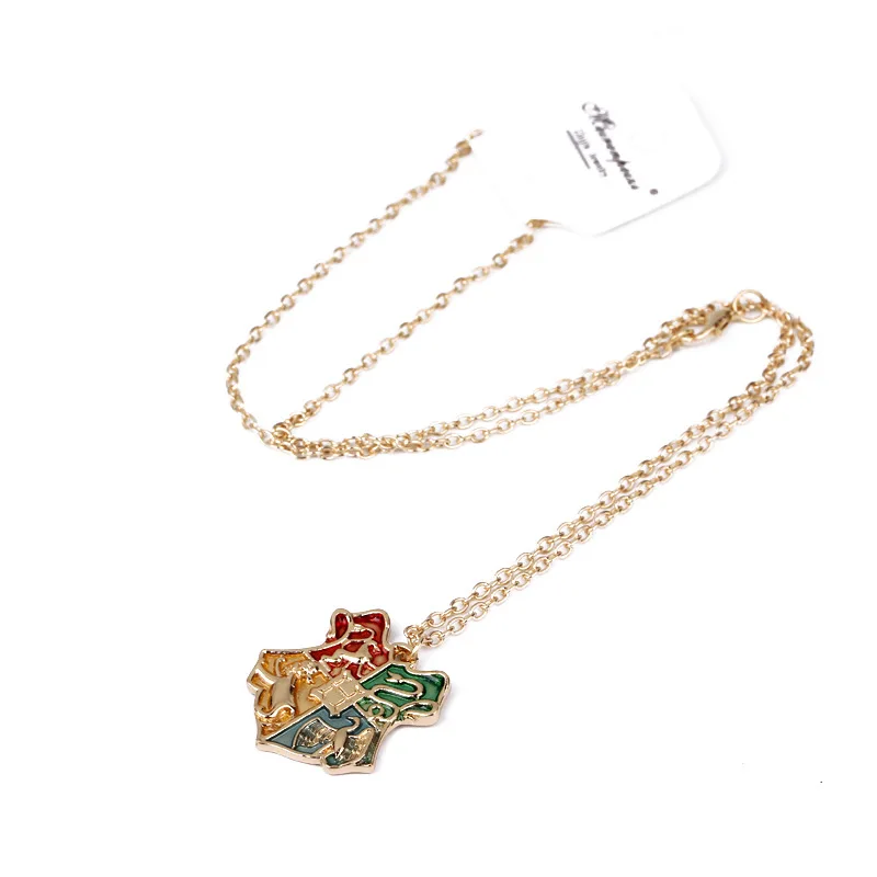 

Vintage Fine Potter Necklace For Women Kids Magic College Badge Pendant Chain Necklace Women Men Jewelry Wholesale