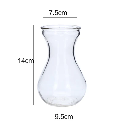 Ваза с гидропонными растениями простая креативная стеклянная ваза Декор для дома, настольный, прозрачная ваза для цветов - Цвет: B