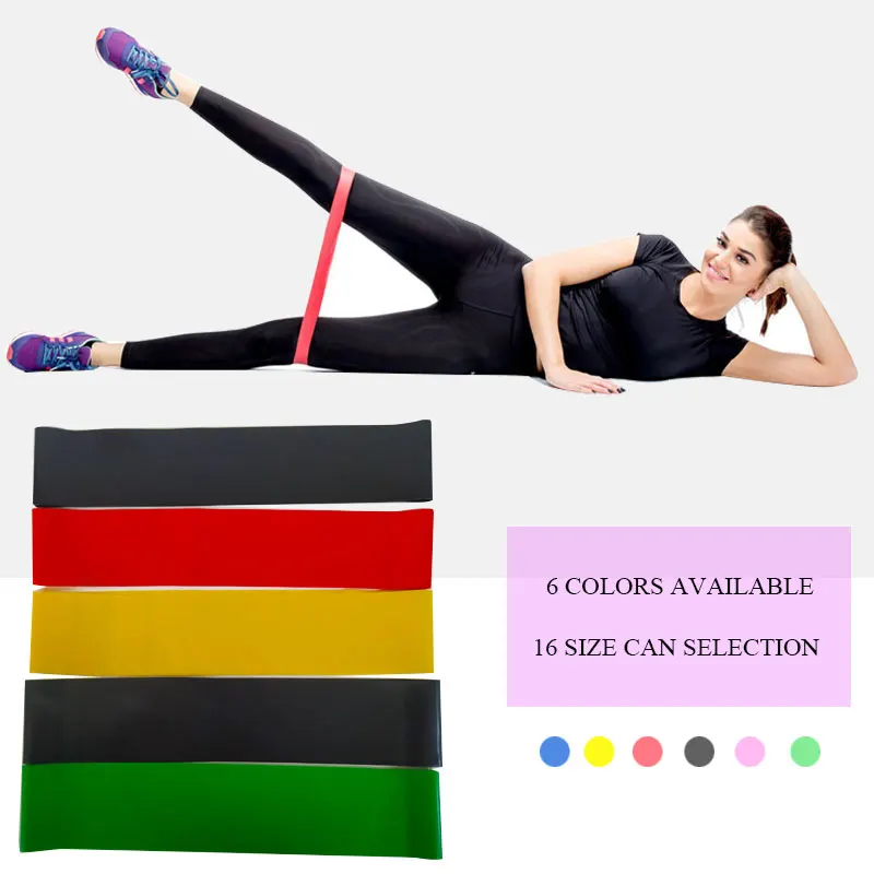 

Yoga rubber resistance bands gum for fitness equipment exercise band workout pull rope stretch training pilates elastic expander