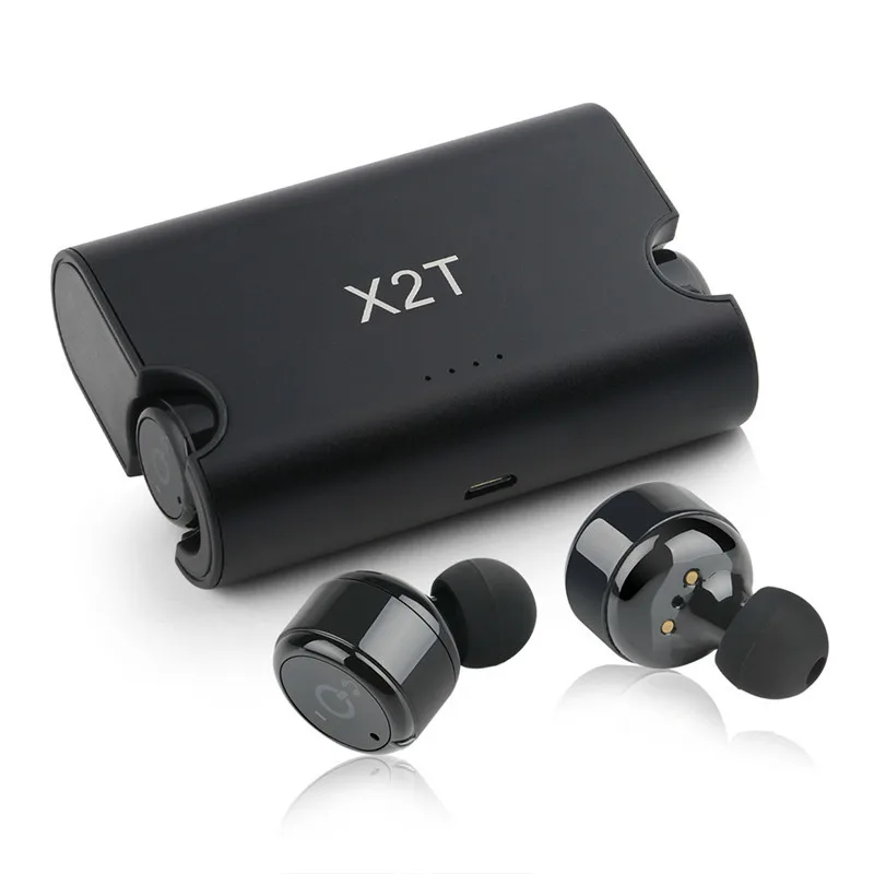 

suqy X2T Wireless TWS Mini Sport Earphone Bluetooth 4.2 Stereo Headset 1500mAH Charger Box for iphone and andriods headphones