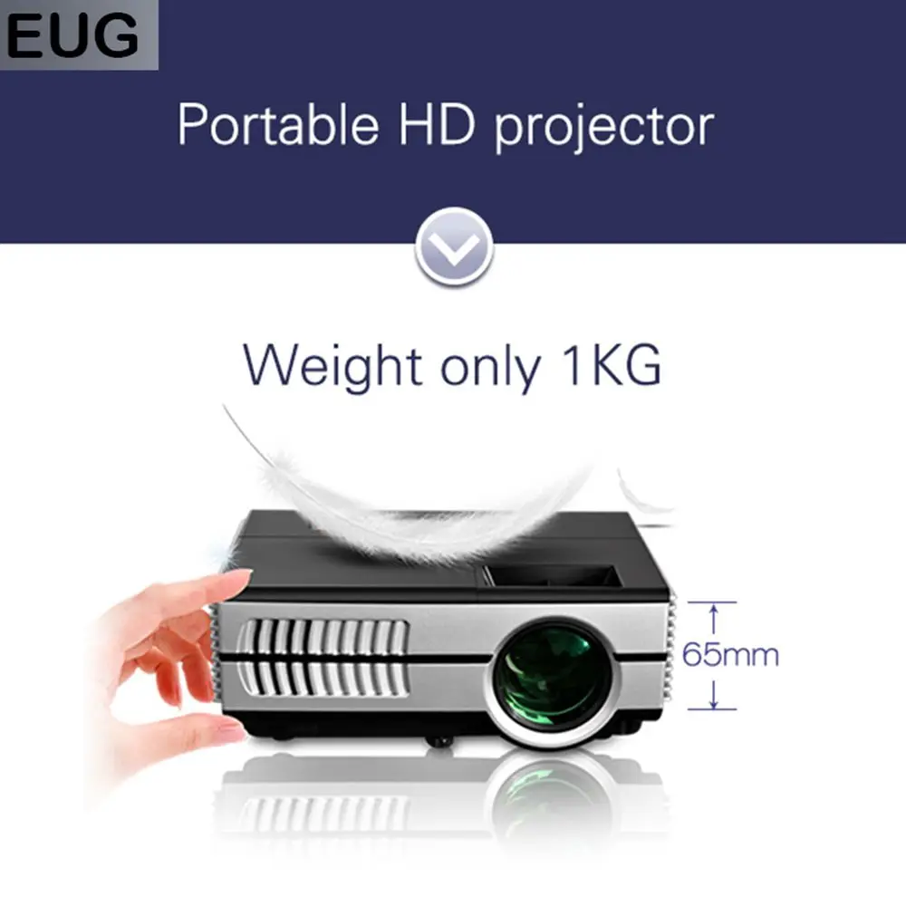 EUG Top Quality HD LED Daytime 3D Smart Projector Proyector Projektor