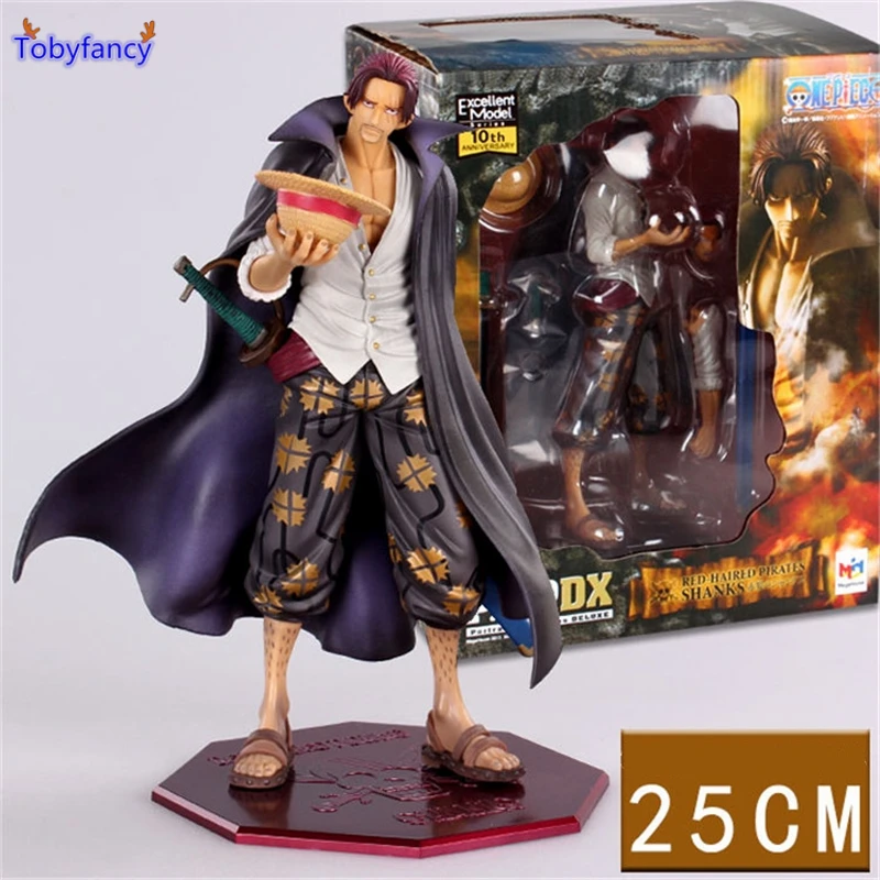 Tobyfancy Одна деталь кольца фигурку ПВХ 250 мм Onepiece Шанкс Рисунок Аниме цифры|one piece