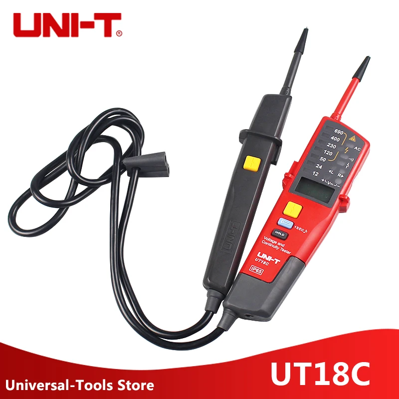 UNI T UT18C Voltage And Continuity Tester Auto Range Voltage Meter