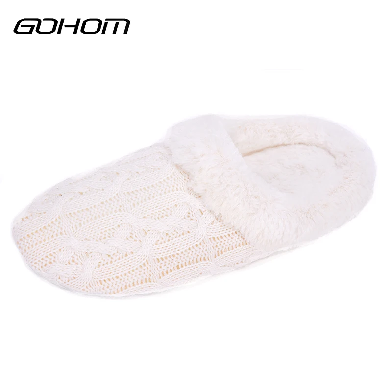 GOHOM 2017 Autumn Winter Bedroom Slippers Luxury Women Indoor Plush