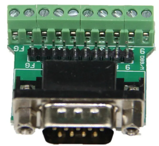 Convert the DB9 connector for the terminal DB9 male transfer terminal