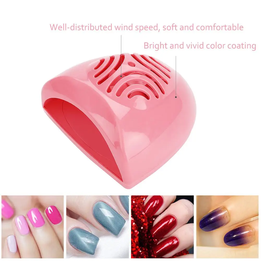 ABS plastic 2 Colors Portable Nail Dryer Fan Mini Nail Art Drying Tools Nail Polish Air Dryer Blower Fan Manicure Pedicure Tools