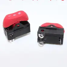 Кулисный переключатель для фена 6А с 3 контактами Третий механизм красный