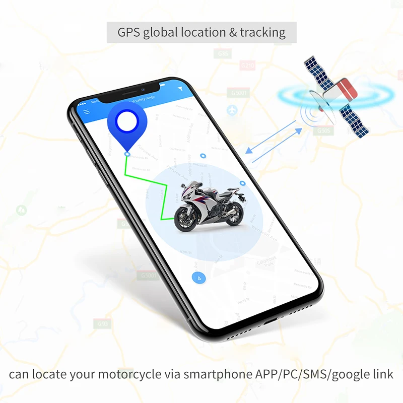 EASYGUARD мотоциклетная сигнализация с gps-трекером pke Пассивный бесключевой вход дистанционный запуск двигателя Контроль вашего мотоцикла сигнализация с приложением