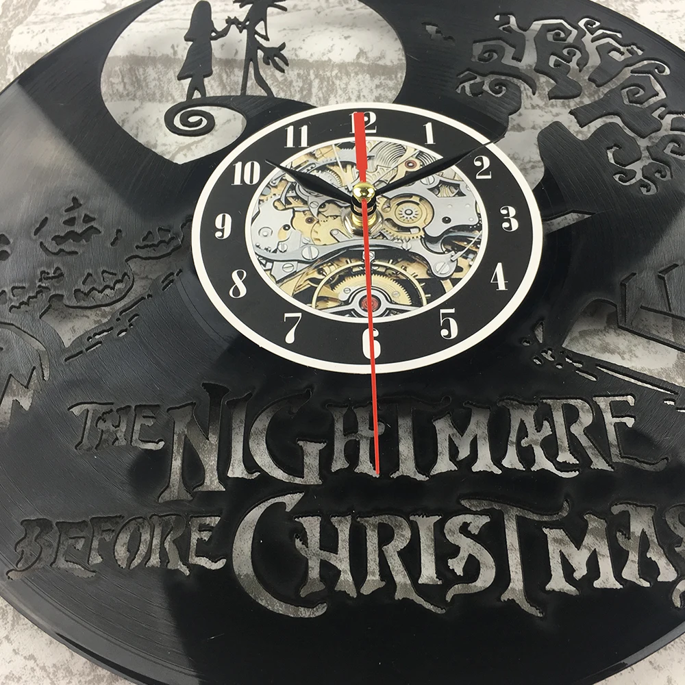 Творческий CD настенные часы антикварное украшение для дома Horloge Murale черный Виниловая пластинка
