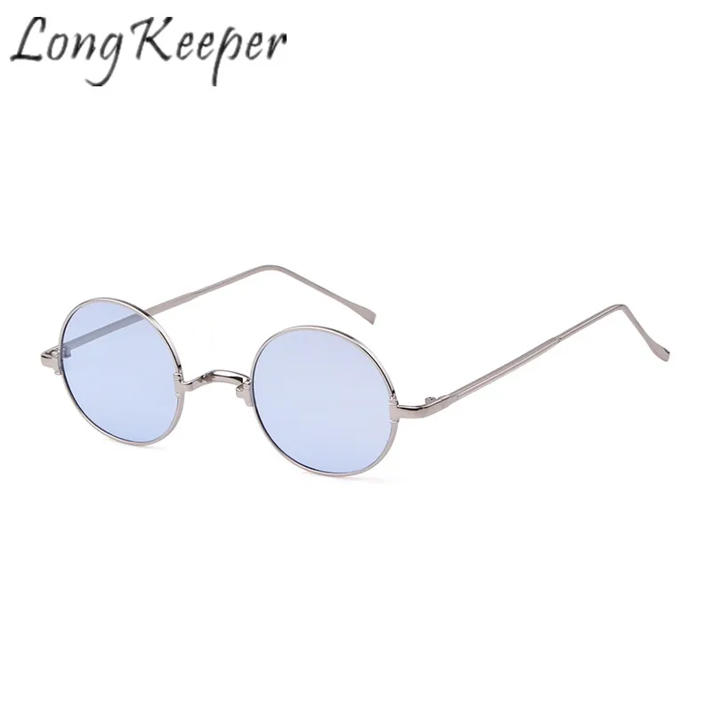 Long Keeper Round Sunglasses Men Women Fashion Retro Metal Sun Glasses Eyeglasses Eyewear Spectacles HD Lens Shade UV400 Outdoor