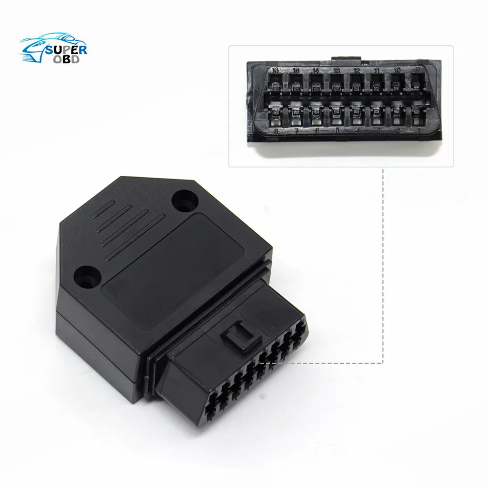 

Newest Car Diagnostic Tool J1962F OBD2 16 Pin Female Connector OBDII 16pin Connector Adaptor with Screws diagnostic-too