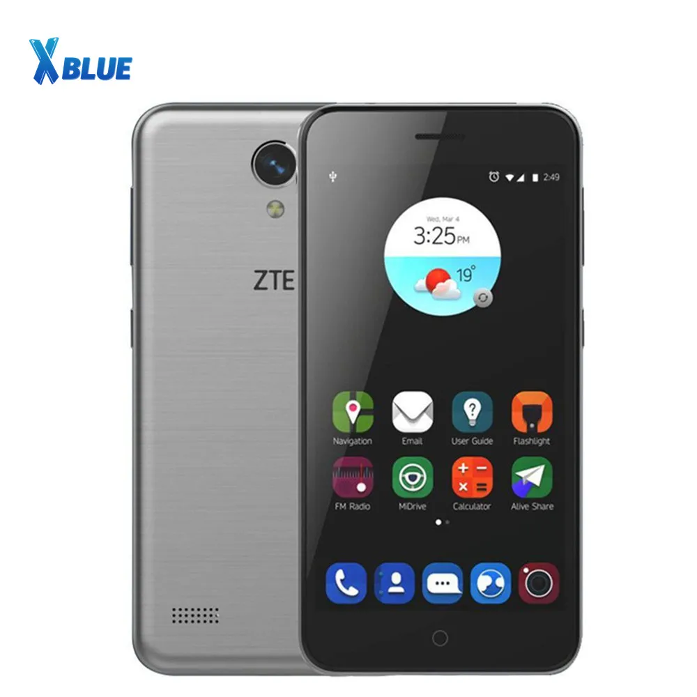 Мобильный телефон zte Blade A520 MTK6735, 1 ГБ ОЗУ, 8 Гб ПЗУ, 5,0 дюйма, две sim-карты, фронтальная и задняя камера, четыре ядра, 720 P, Android 6,0, мобильный телефон