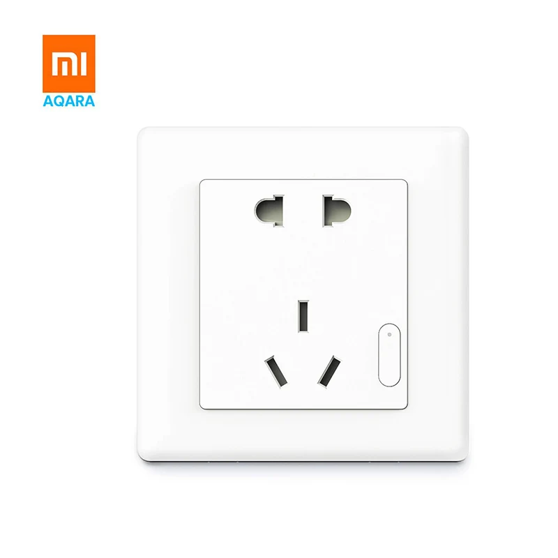 

New Original xiaomi Aqara Smart wall Socket ZigBee wifi Remotel Control Wireless Switch Work for Xiaomi Smart home kits APP