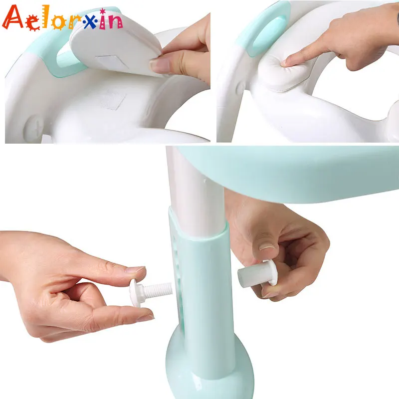  Baby Toilet Ladder Baby Child Potty Toilet Trainer Seat Step Stool Ladder Adjustable Training Chair