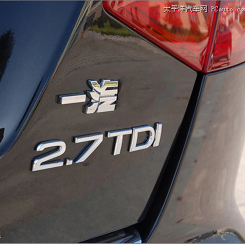 1 9 2 0 7 3 TDI quattro букв серебро хром эмблема стайлинга автомобилей задний багажник