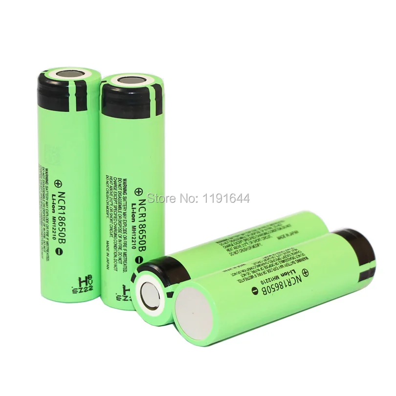 20 шт./лот натуральная 3,6 V 18650 NCR18650B 3400mAh фонарик батарея