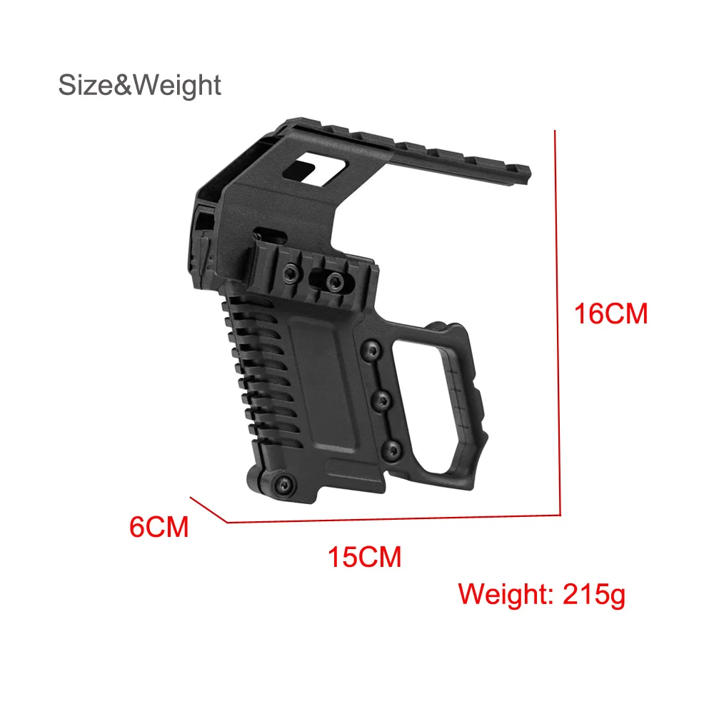 Тактический Пистолет Карабин Комплект Glock Rail база загрузки устройства для Glock 17 18 19 Airsoft Военная Униформа Сфера Охота 2 цвета