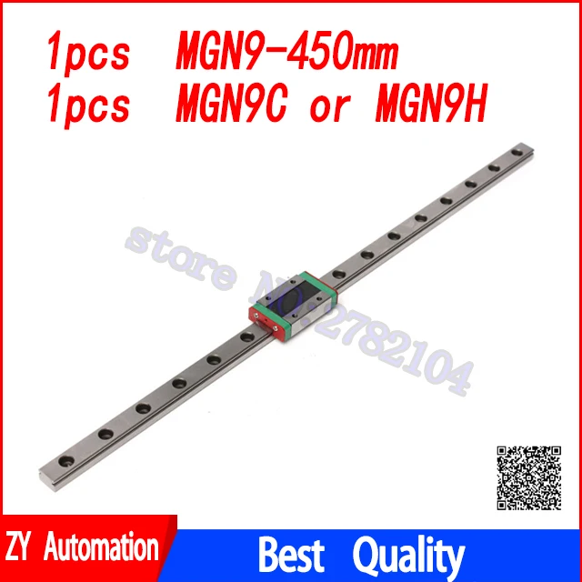 

Linear Guide 9mm MGN9 450mm linear rail way + MGN9C or MGN9H Long linear carriage for CNC X Y Z Axis
