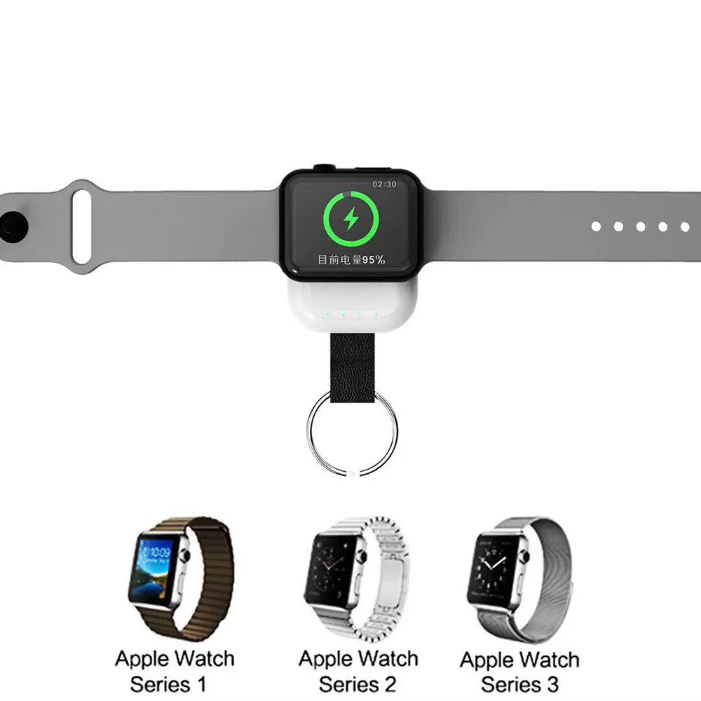 5V 1A большой емкости брелок Беспроводное зарядное устройство DC портативные смарт-часы для Apple Watch Series# Y8