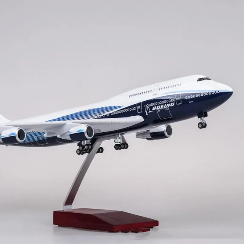 1/150 масштаб 47 см самолет Boeing B747 самолет Международная авиакомпания Модель W светильник и колесо литье под давлением пластиковая Смола самолет