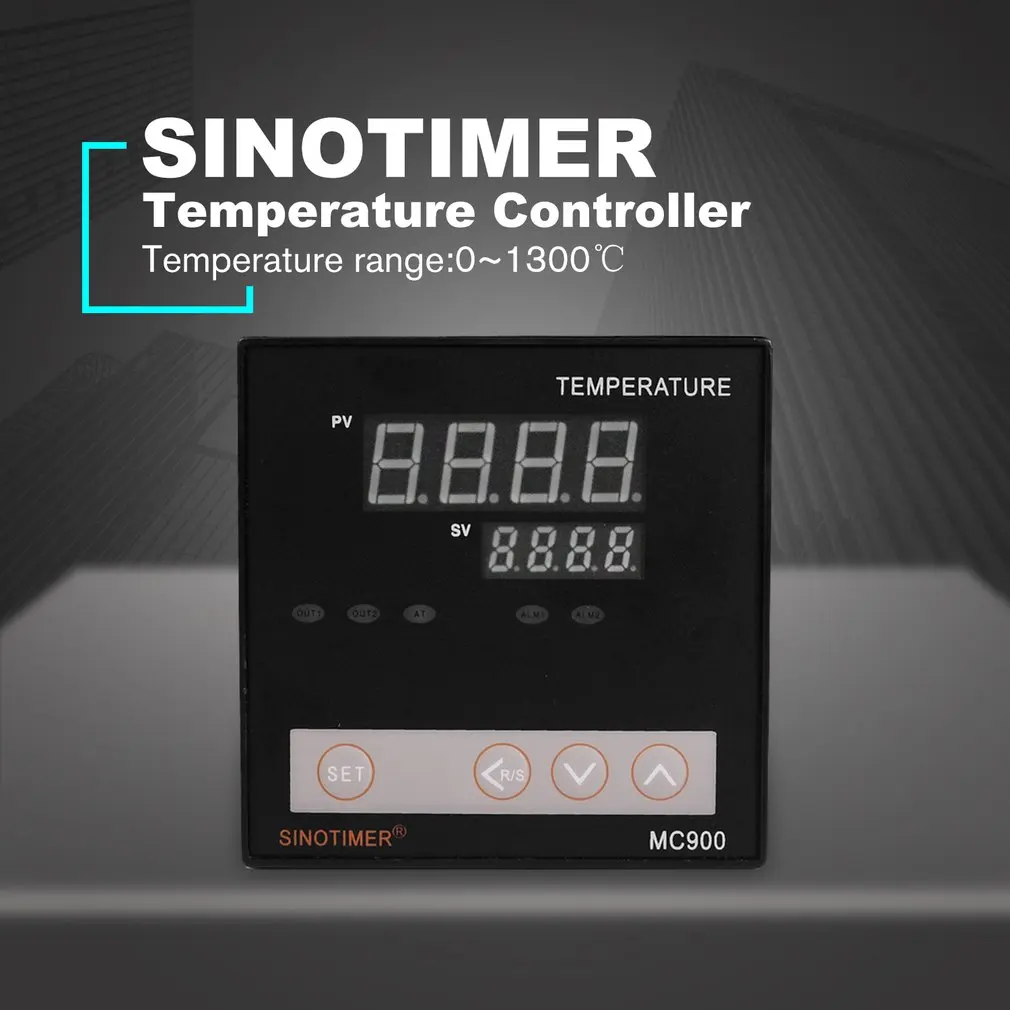 SINOTIMER Универсальный вход PID регулятор температуры датчик термостата K термопары