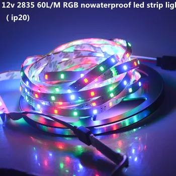 

5m 2835 5050 ip20 ip65 ip67 ip68 LED Strip light DC12V Flexible RGB lamp Tape 60LEDs/M Decor Holiday Christmas Ribbon lighting