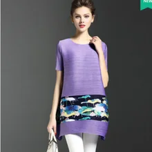 Печать слово лето новая женская простая Свободная блузка со складками с короткими рукавами