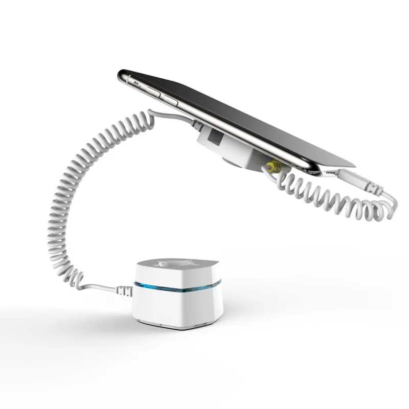 

Cellphone retail security display stand anti-theft alarm holder security display mobile anti-lost Holder With Blue light