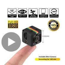 SQ11 SQ 11 HD-Mini cámara de vídeo pequeña, videocámara inteligente secreta de visión nocturna, portátil e inalámbrica de 1080p, pequeña cámara DV en miniatura