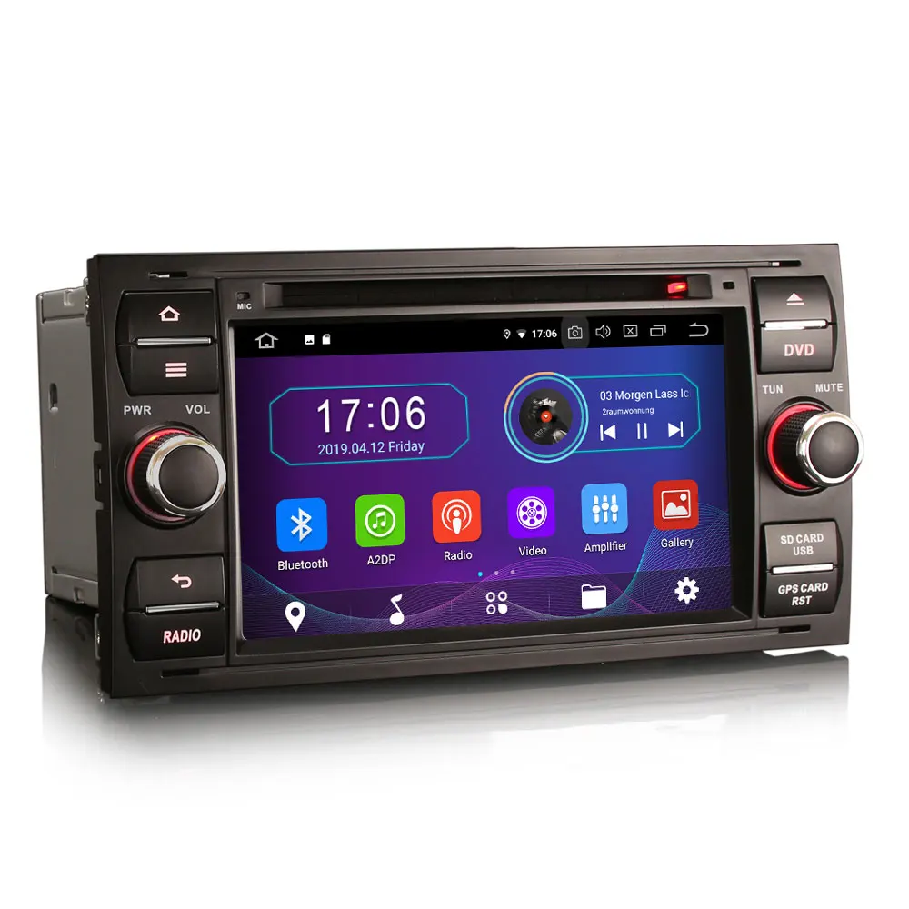 Flash Deal 7" Android 9.0 OS Car DVD Multimedia GPS Radio for Ford C-Max 2005-2007 & Transit 2005-2011 & Mondeo 2003-2007 Fusion 2006-2011 3