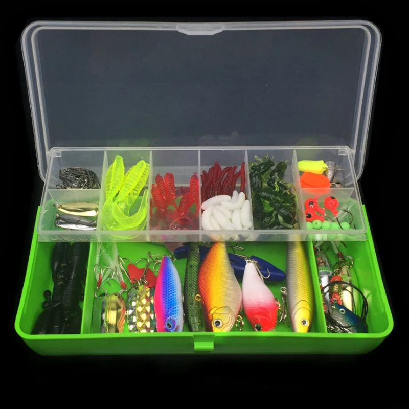 

101Pcs/box Mixed Colors Fishing Lures Spoon Bait Metal Lure Kit iscas artificias Hard Bait Fresh Water Bass Pike Bait Geer