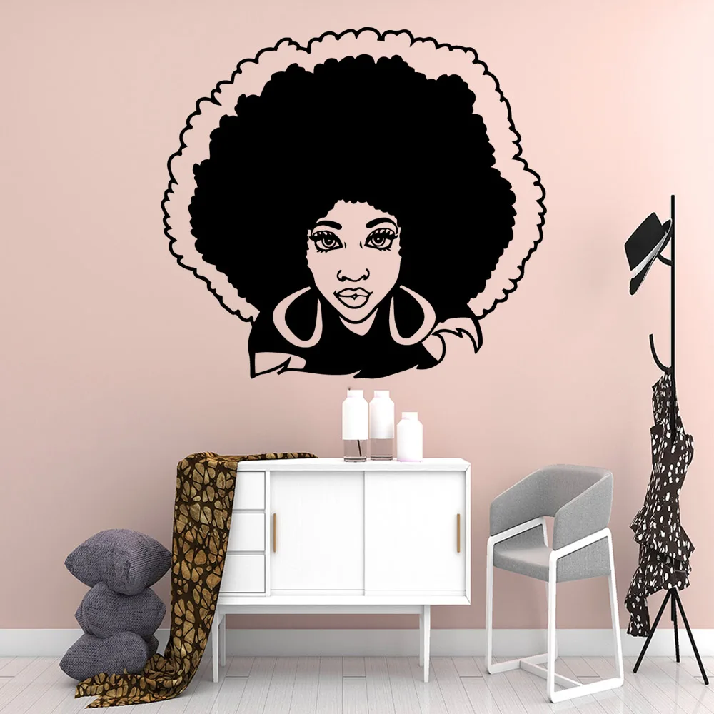 

Drop Shipping Africa woman Wall Sticker Wall Decal Sticker Home Decor For Baby's Rooms Art Mural Living Room Stickers naklejki