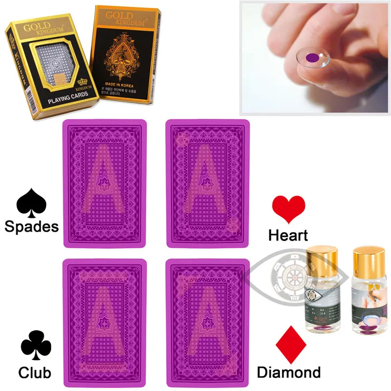 

Korea Gold Kingdum Perspective Poker Invisible Playing Cards Gamble Cheat Marked Poker Poker Cheat Paper Cards Casino Cheating