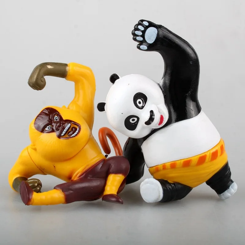 

11 Pcs/Set Anime KungFu Panda 3 PVC Action Figure Kung Fu Panda Master Po Tigress Monkey Viper Toys Model Dolls For Kids Child