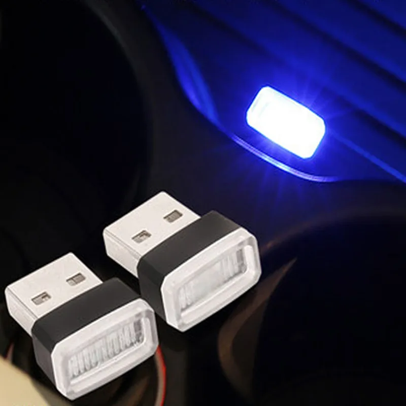 Новинка 2018 светодиодная подсветка для салона автомобиля с Mini usb лампа ног