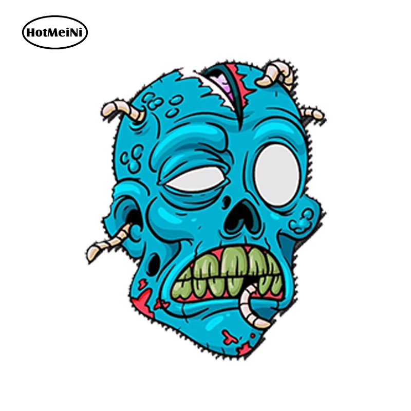 

HotMeiNi Car Styling Accessories Waterproof Vinyl Stickers Cool Evil Zombie Head Dead Auto Moto Car Van Truck Tuning 13cm x 10cm